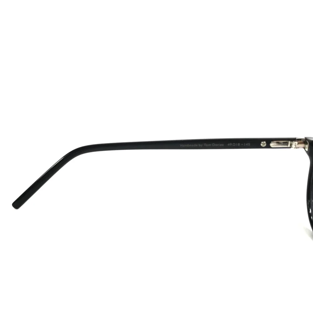Tom Davies Eyeglasses Frames TD761 Col. 1011 Black Square Full Rim 49-18-145